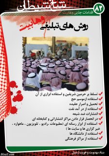 مجموعه پوستر 3 درباره وهابيت (مخالفت اهل سنت ، اقدامات جذبي ، وهابيت در دادگاه وجدان)